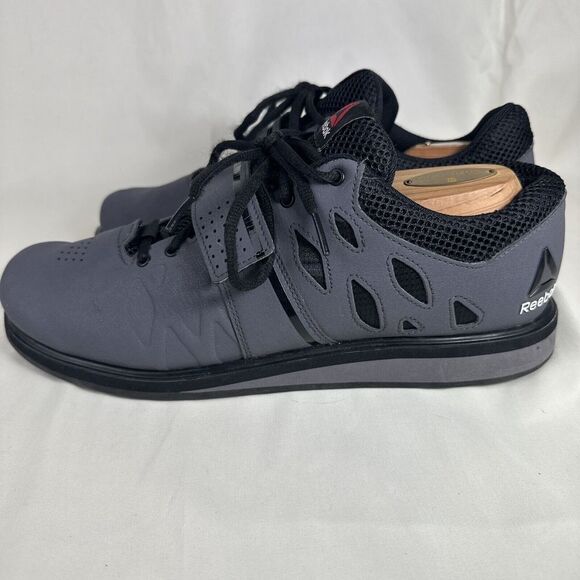 Reebok Lifter PR‎ Weightlifting Platform Shoes Men's Size 10 Gray BD2631 Workout - Picture 3 of 14